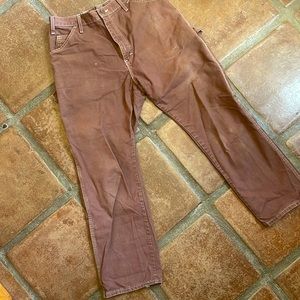 Oversized Distressed Skater Dickies Pants Contrast Stitch